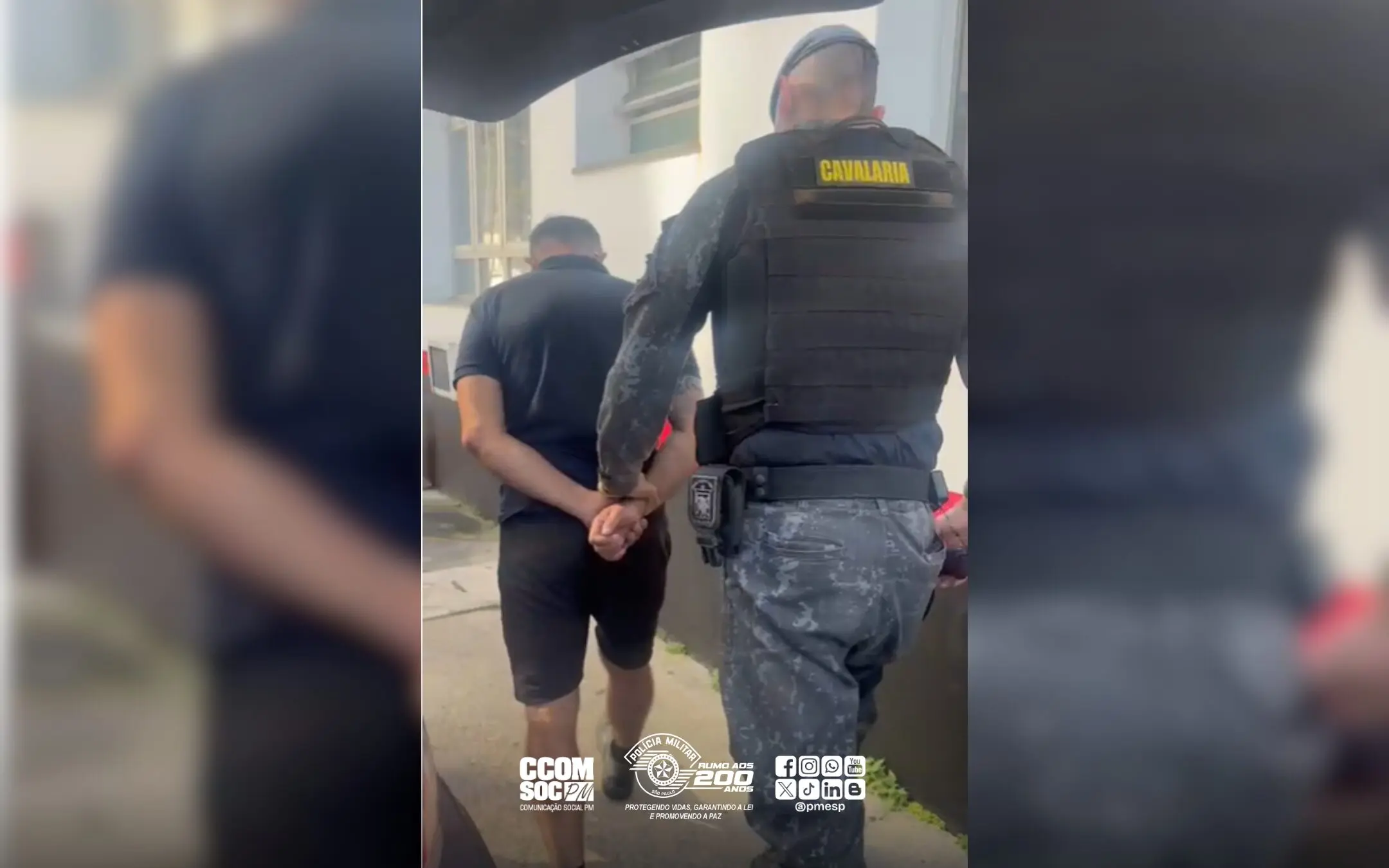 Foragido por estelionato com mandado ativo é capturado em Santos durante Operação Impacto do Choque da Polícia Militar