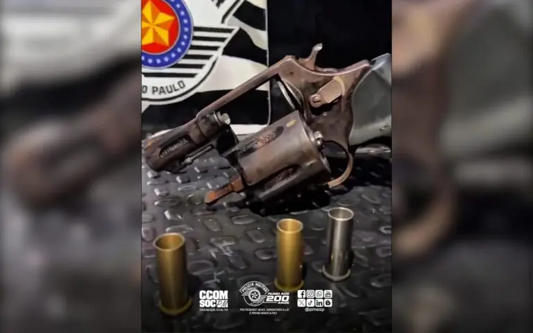 Homem é detido com revólver e munições após denúncia de disparos no Jardim Zaíra, em Mauá