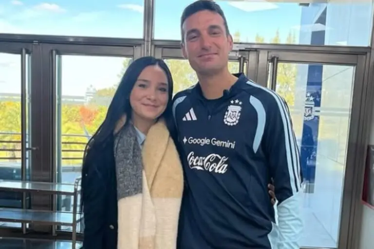 Elisa Montero Scaloni e Lionel Scaloni