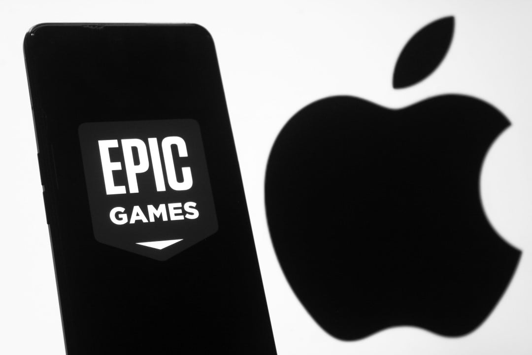 Epic Games e logo da Apple