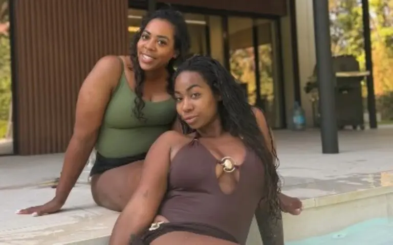 Fernanda Cristina e Alessandra ( mãe e irmã de Vini Jr)