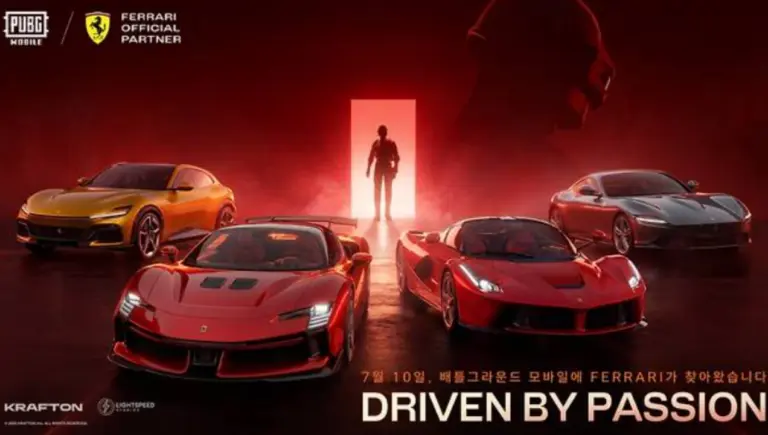Ferrari chega ao PUBG Mobile