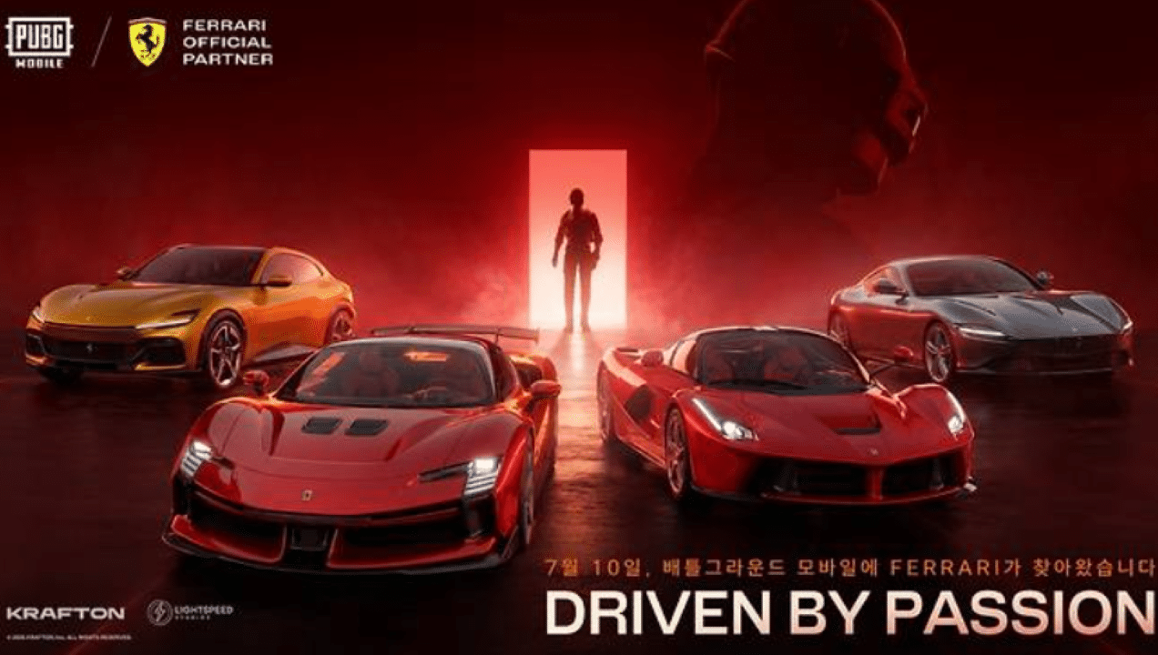 Ferrari chega ao PUBG Mobile