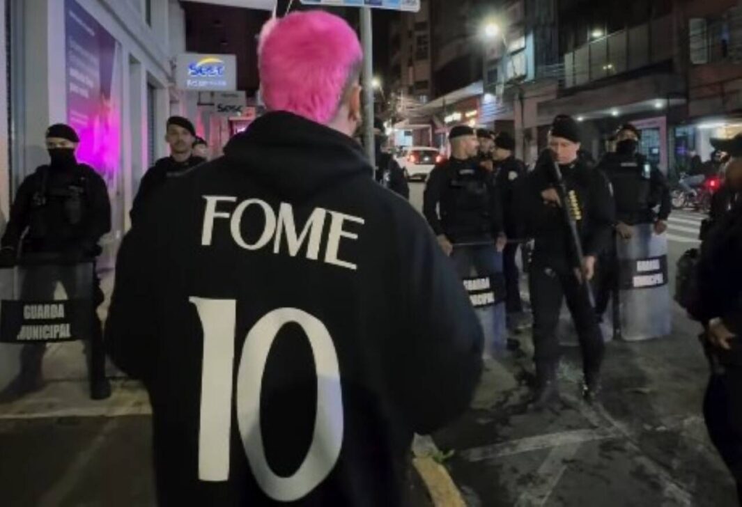 GCM tenta impedir ação social de influencer em Porto Alegre