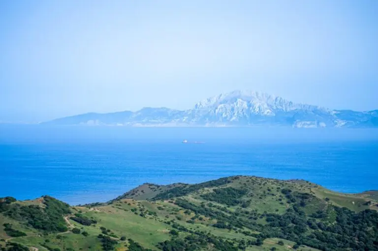 Gibraltar visto da Espanha