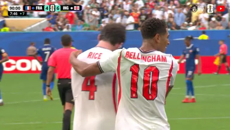 Inglaterra 6 a 4 França na Copa do Mundo FIFA