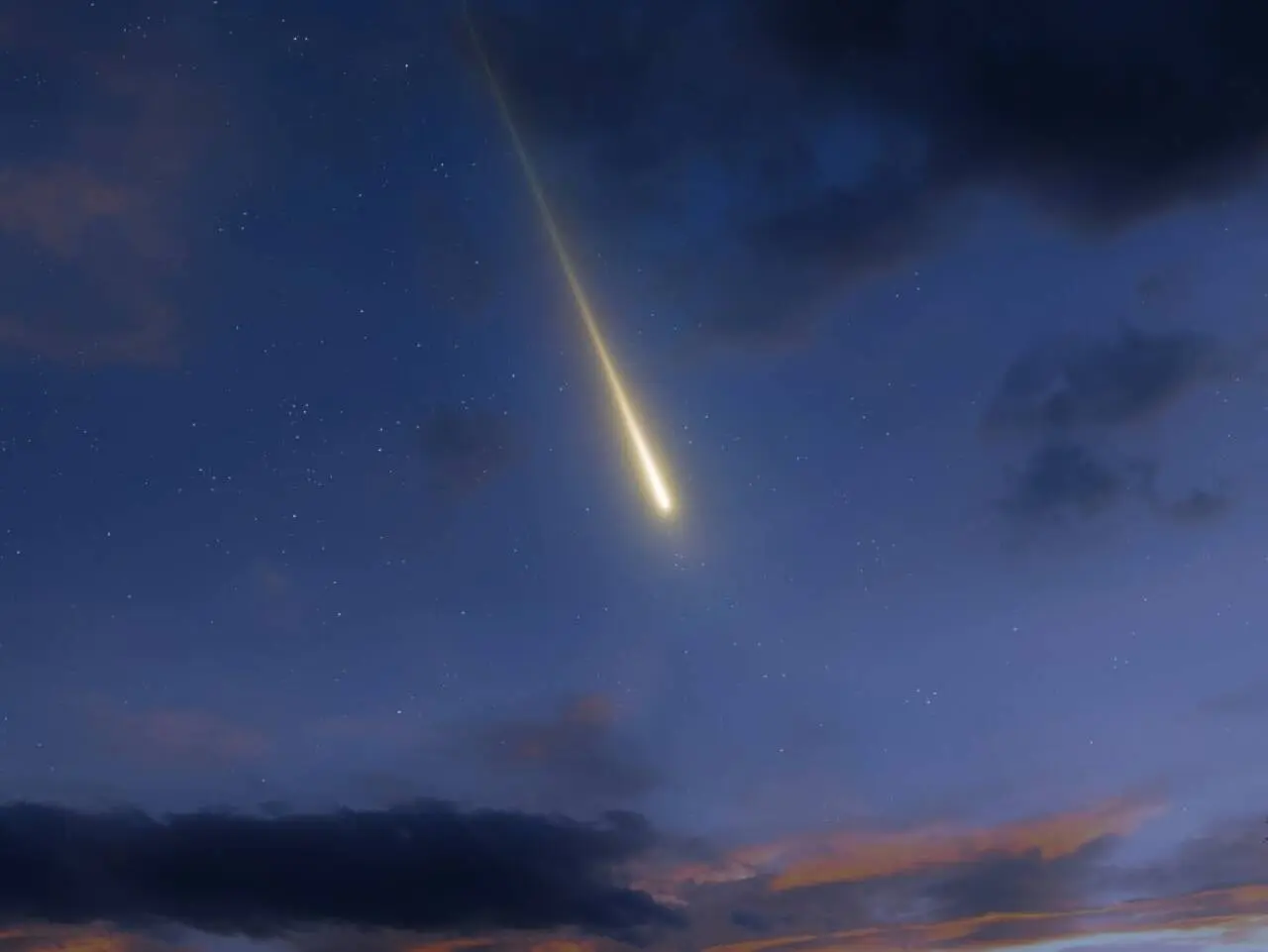 meteorito bola de fuego