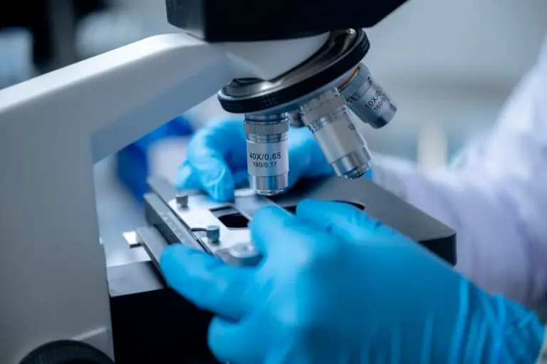 Microscópio, pesquisa, laboratório