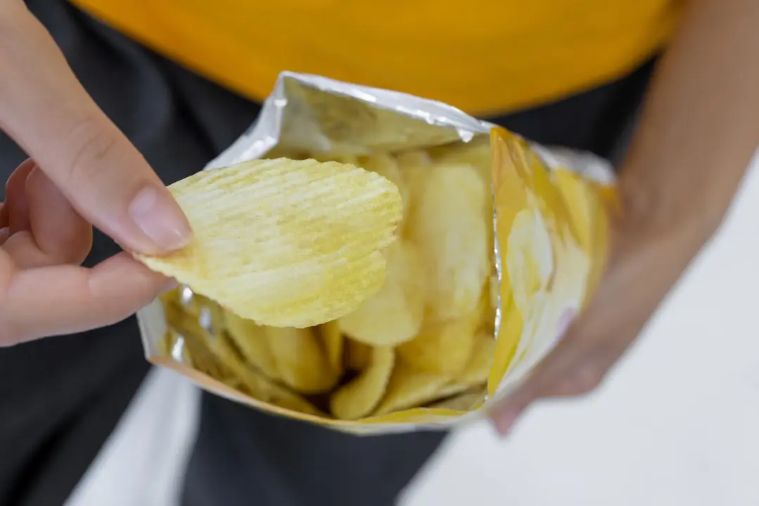 Packung Kartoffelchips, Kartoffelchips