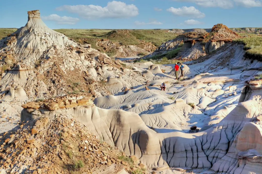 Parque Provincial dos Dinossauros em Alberta, Canadá
