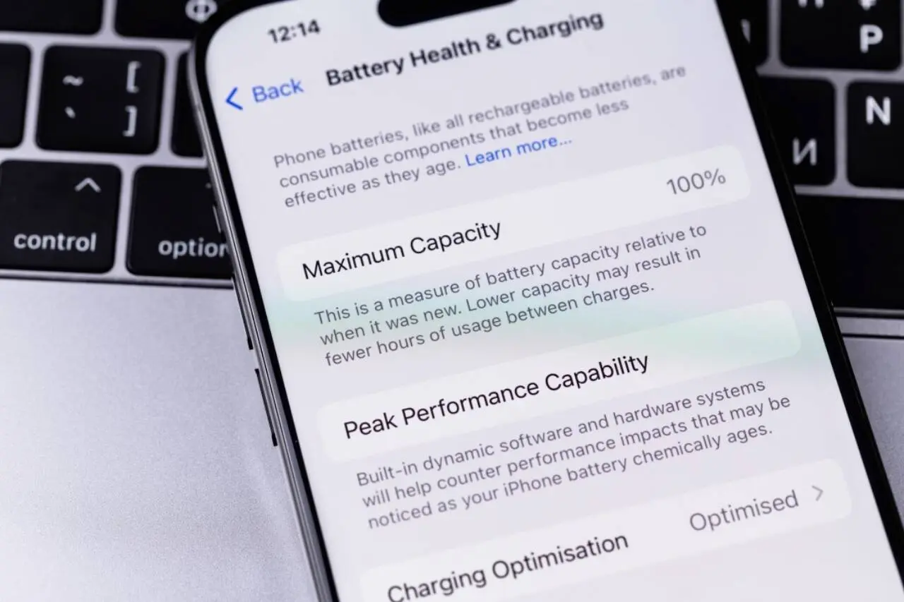 État de la batterie de l'iPhone