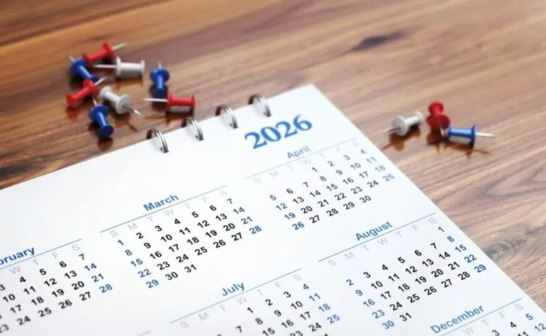 Calendário 2026 - spawns/istock.com