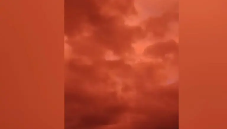 Céu vermelho Venezuela