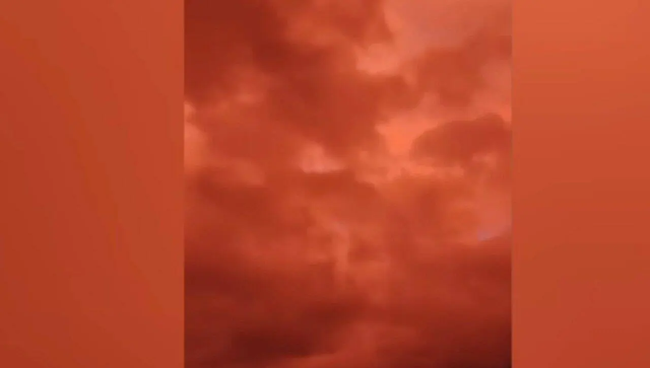 Céu vermelho Venezuela