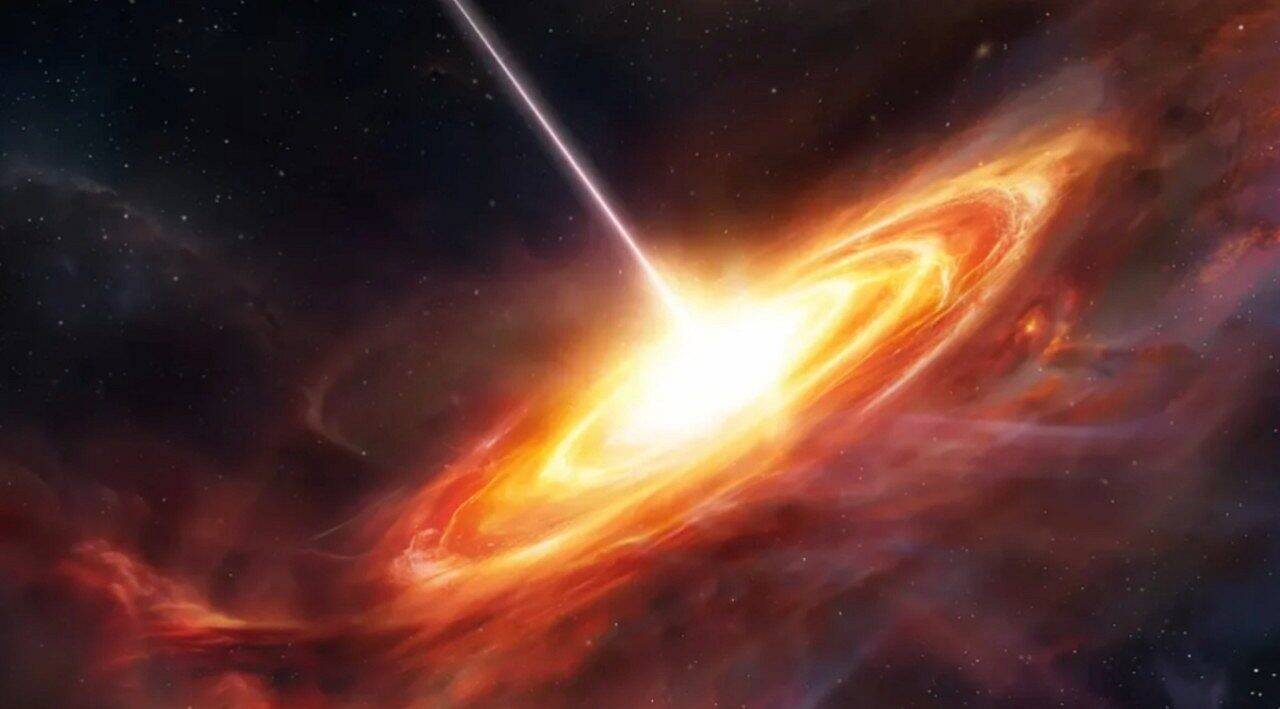 Conceito de qu&aacute;sares - Reprodu&ccedil;&atilde;o/Nasa