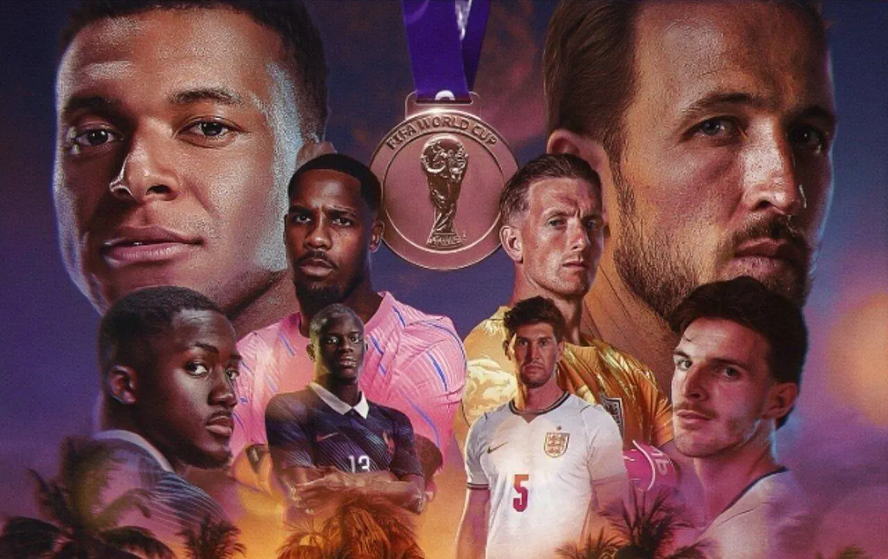 França vs Inglaterra - X.com/ França