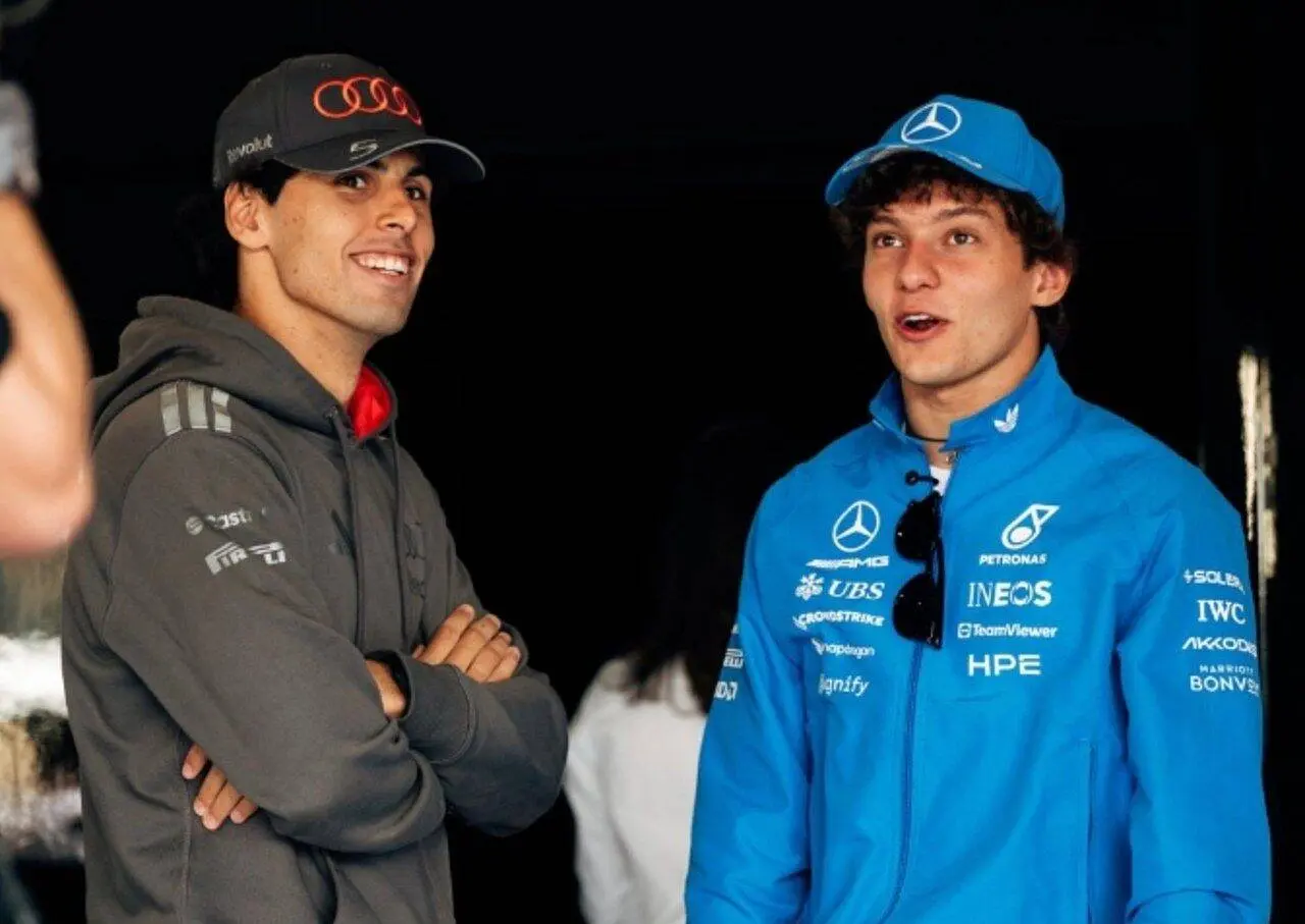 Gabriel Bortoleto e Antonelli - X.com/ Audi F1