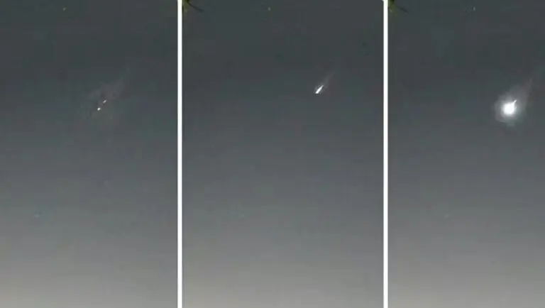 imagens de meteoros durante pico de chuva nos dias 30 e 31