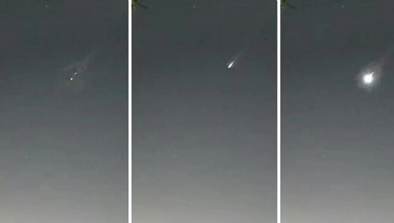 imagens de meteoros durante pico de chuva nos dias 30 e 31