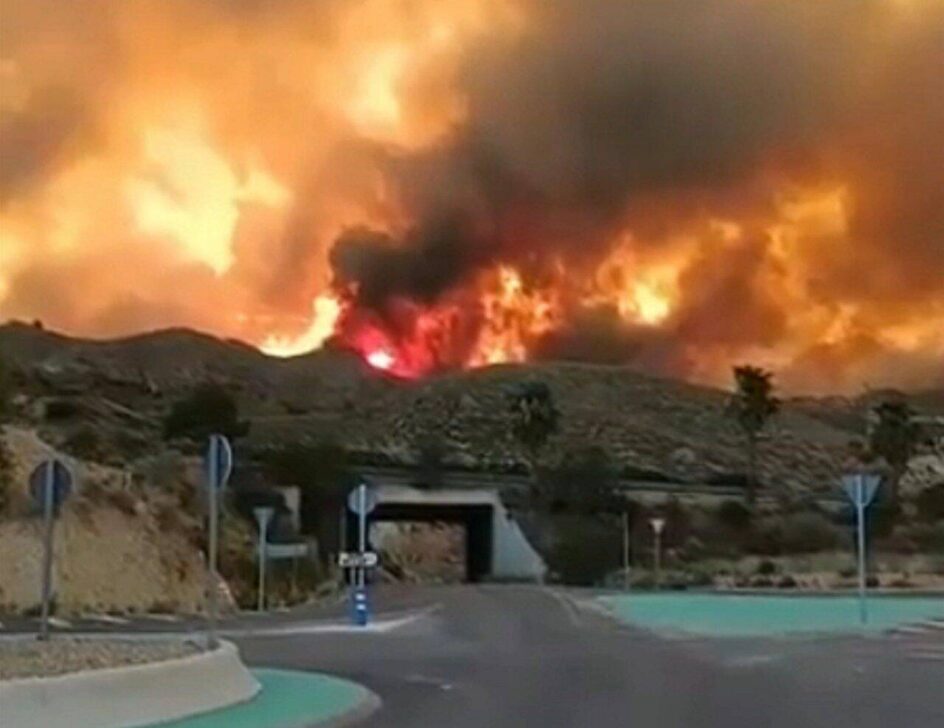 incêndio florestal na Espanha – reprodução