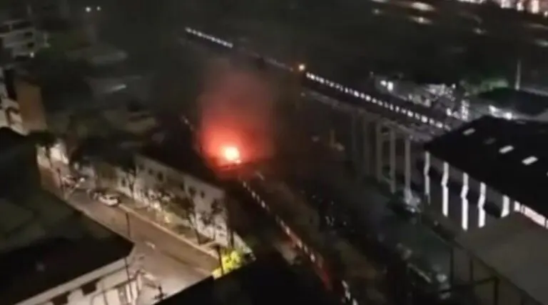 incêndio no Brás - reprodução