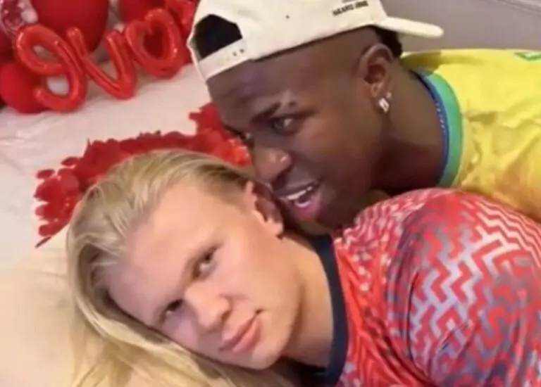 Meme de Haaland e Vini Jr. - Reprodução/Rede Sociais