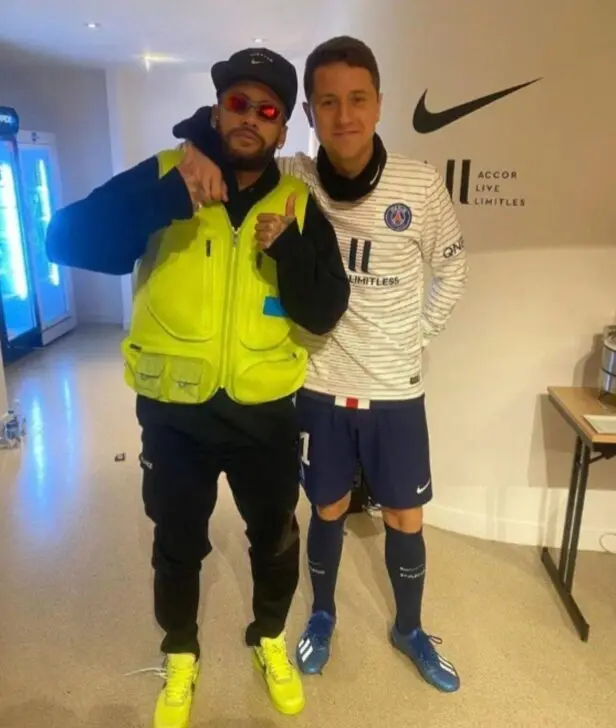 Neymar et Ander Herrera jouent au PSG - Reproduction/instagram
