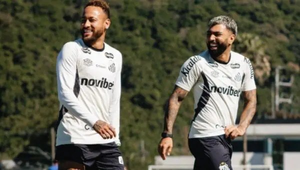 Neymar e Gabigol - X.com/ Santos