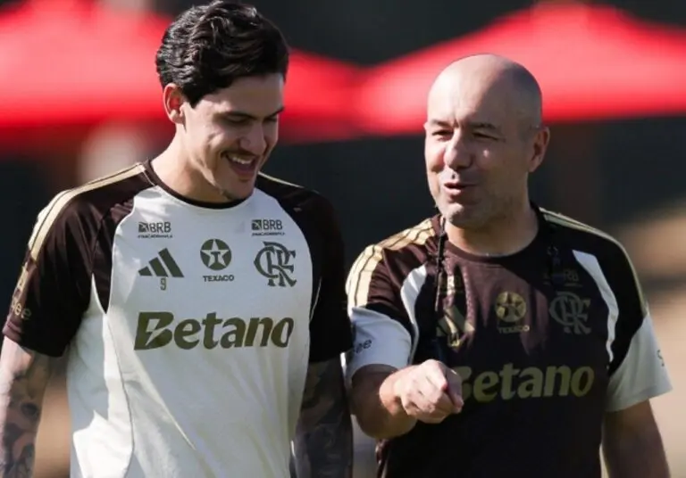 Pedro e Leonardo Jardim - X.com/ Flamengo