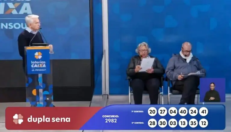 Resultado Dupla Sena 2982