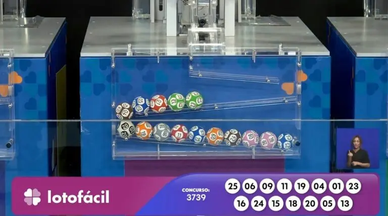 Resultado Lotofácil 3739