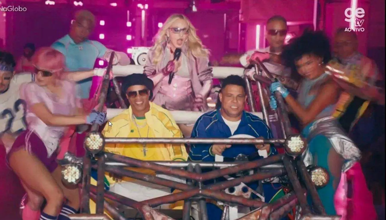Ronaldingo Gaucho, Madonna e Ronaldo Fenomeno - reprodução X