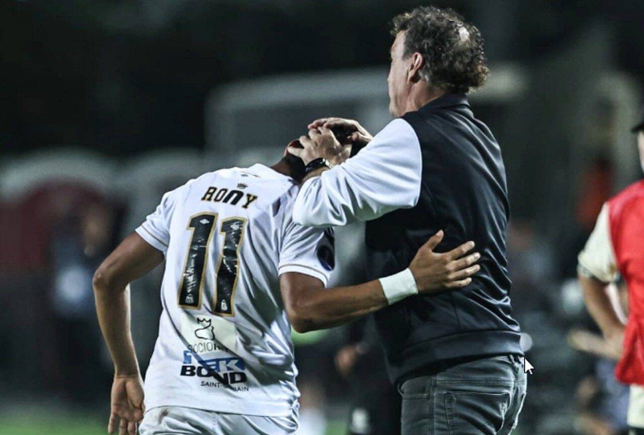 Rony e Cuca - X.com/ Santos