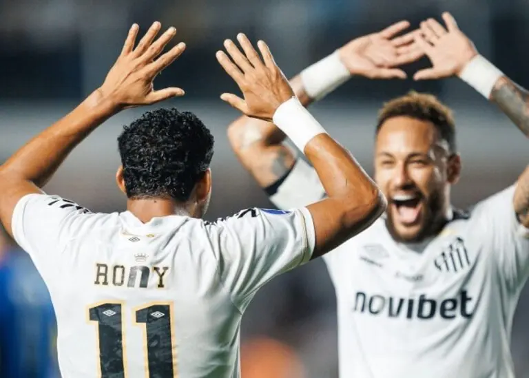 Rony e Neymar - X.com/ Santos