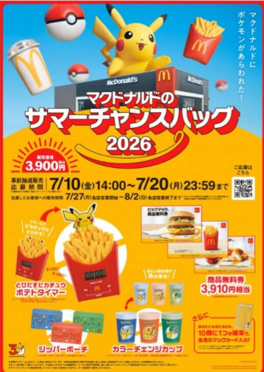 麥當勞2026年夏季福袋 - 揭露