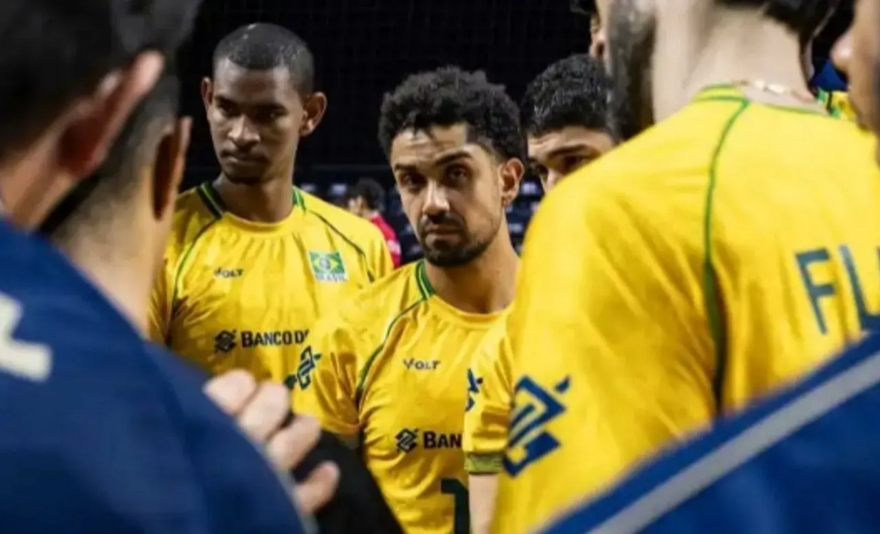 Seleção Brasileira de vôlei em ação na VNL - Divulgação/Volleyballworld