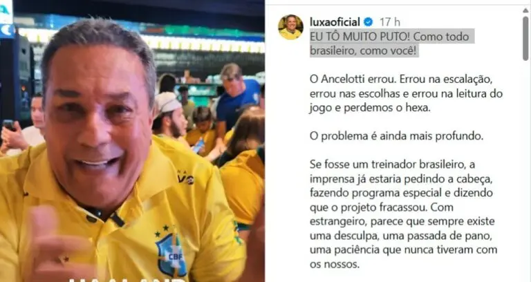 tecnico vanderlei luxemburgo - Instagram