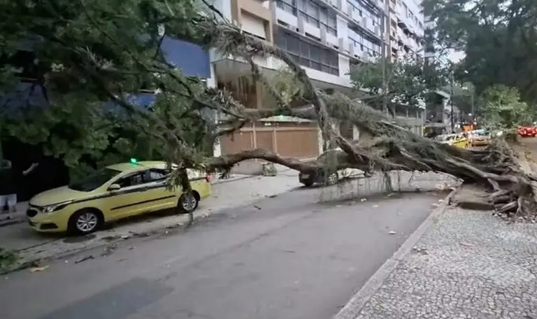 Tempestade no rio de janeiro - Internet