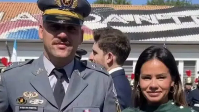 Tenente da Rota Ronickson Pimentel e a esposa Cintia - Reprodução/Rede Socias