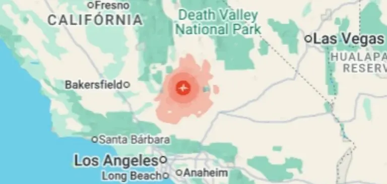 Terremoto de magnitude 4,3 California City - Divulgação