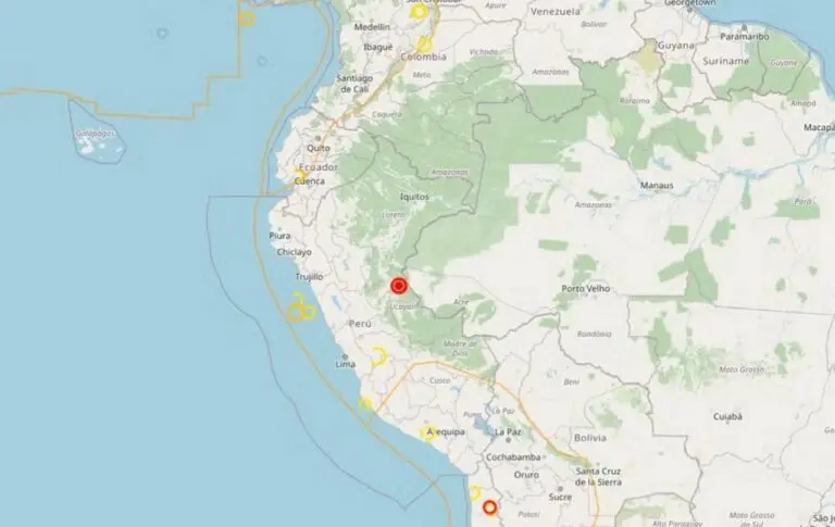Terremoto de magnitude 5,6 Peru - GFZ