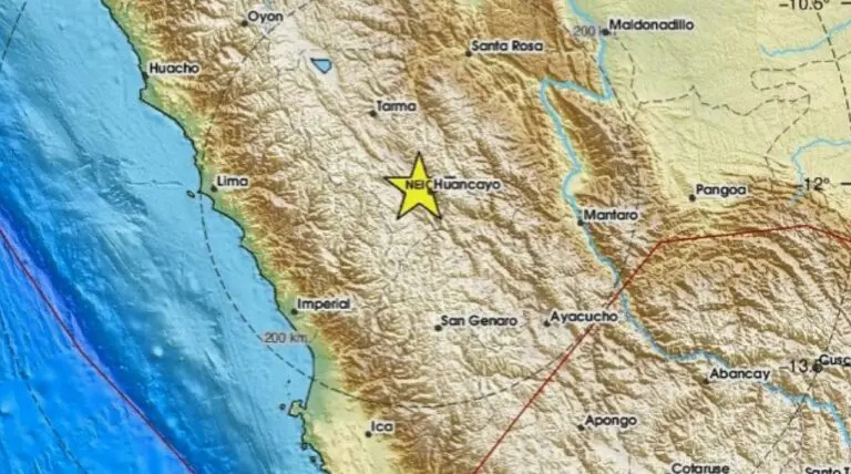 Terremoto Peru - Reprodução/Centro Sismológico Euro-Mediterrâneo
