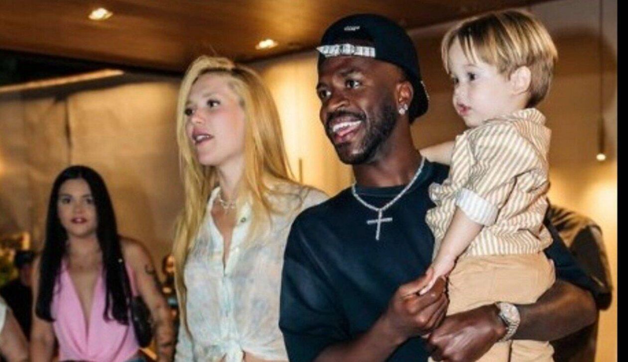 Vini Jr com os filhos de Virginia - rede social