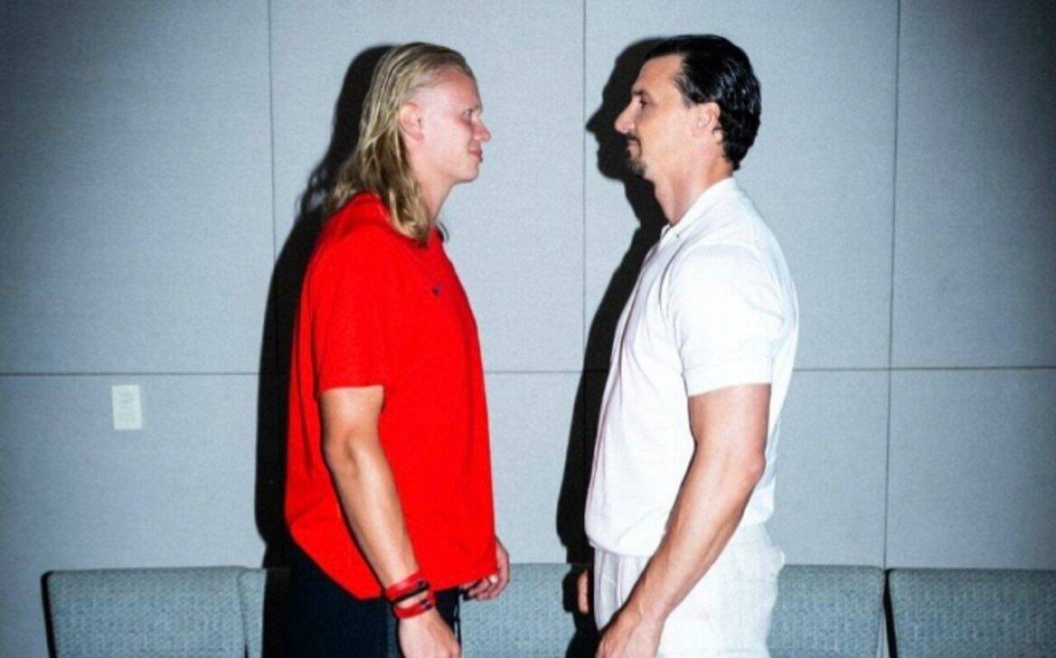 Zlatan Ibrahimović e Haaland - Instagram