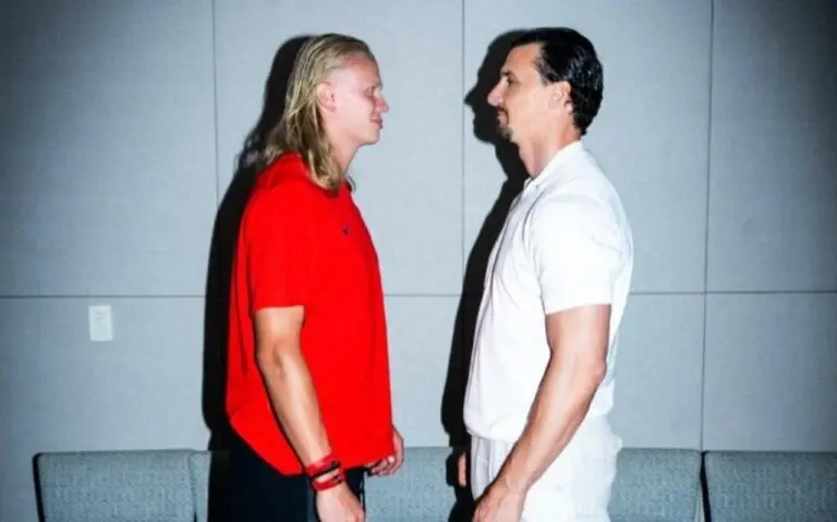 Zlatan Ibrahimović e Haaland - Instagram
