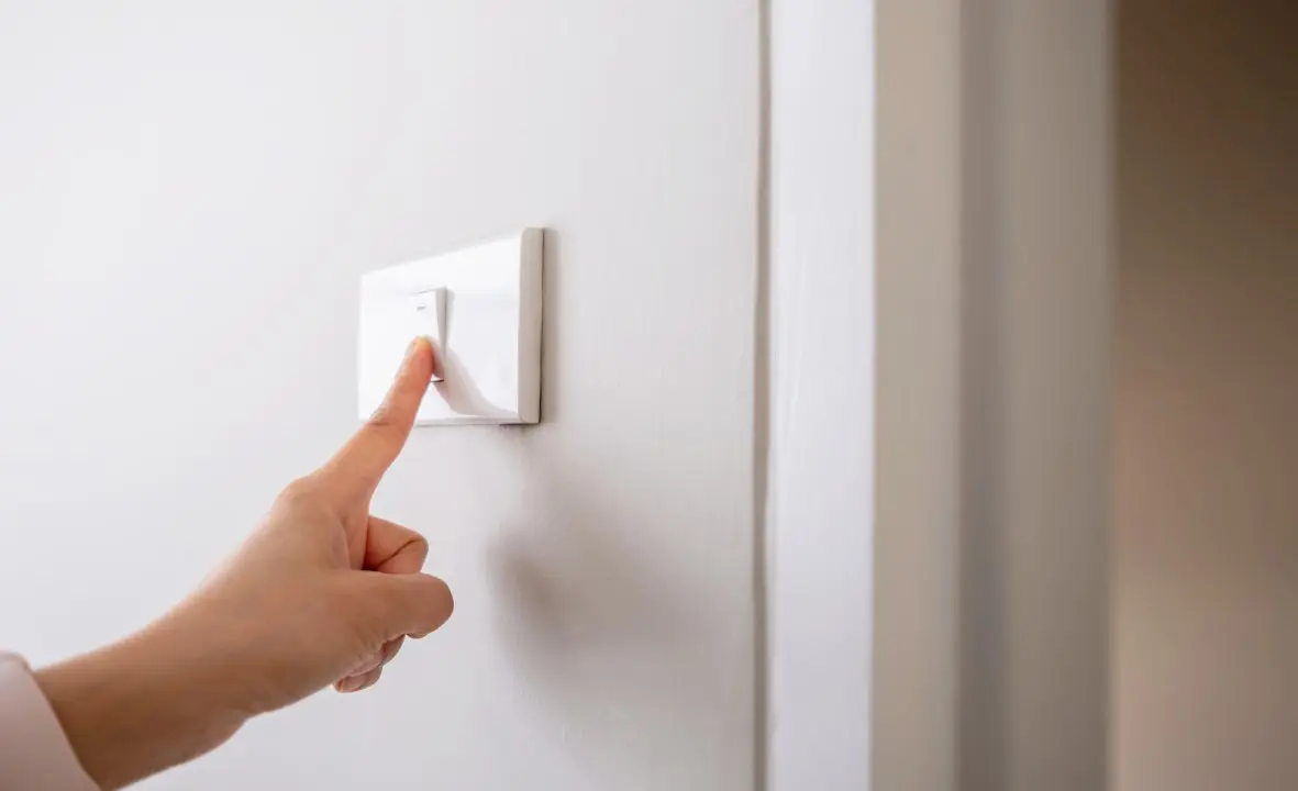 Interruptor, luz, energia elétrica