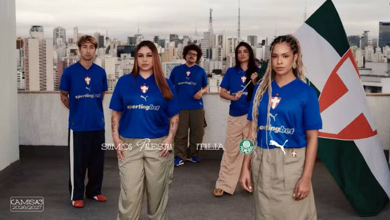 Palmeiras revela nova camisa azul que homenageia a história italiana e detalha valores