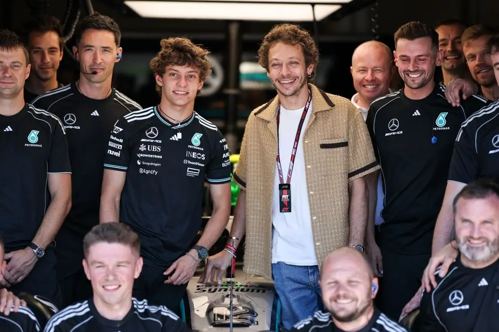 Kimi Antonelli e Valentino Rossi