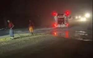 Tragedy on MS-180: seven people die after semi-trailer hits car and catches fire