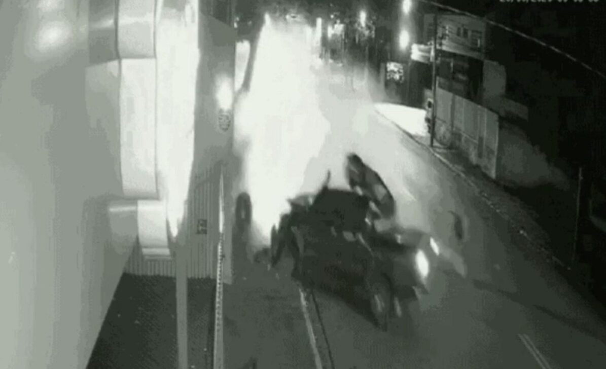 Acidente em Campo Grande com motorista embriagado - Reprodução